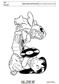 lilo-ve-stitch boyama sayfaları